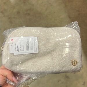 Lululemon Cream Fleece Pouch